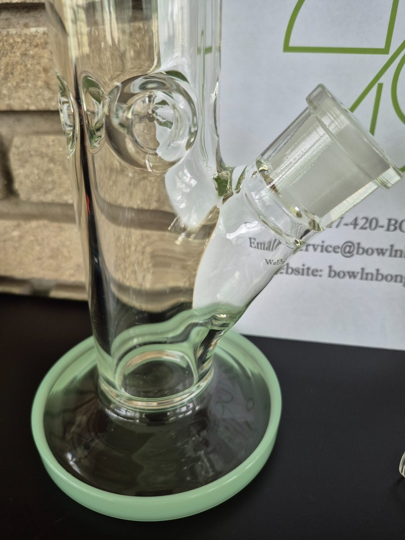 Clean bong joint after cleaning