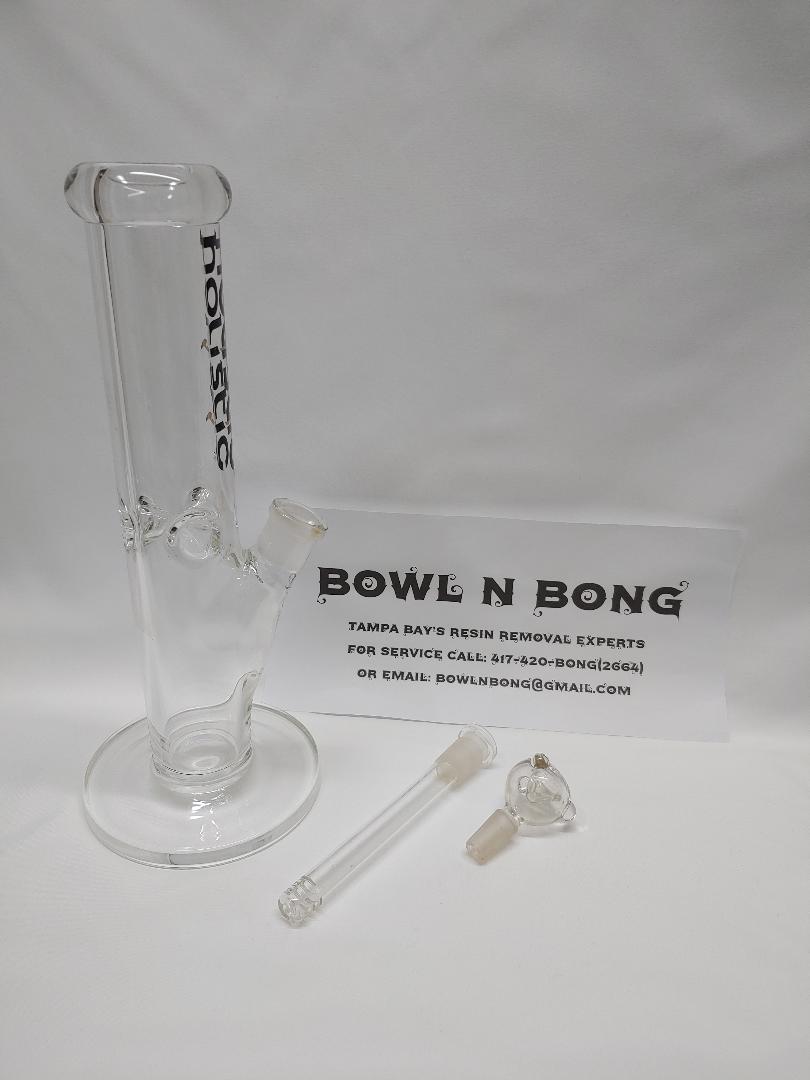 Straight-tube bong after Bowl N Bong cleaning
