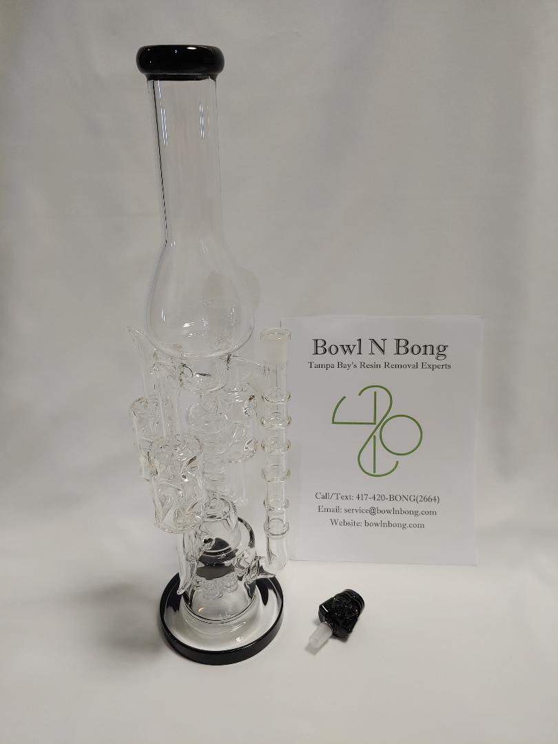 Complex glass piece after Bowl N Bong cleaning