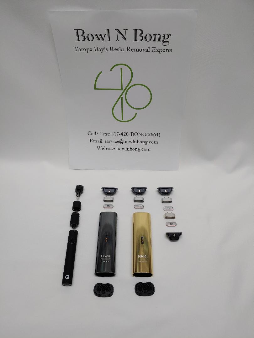 Vaping devices after Bowl N Bong cleaning